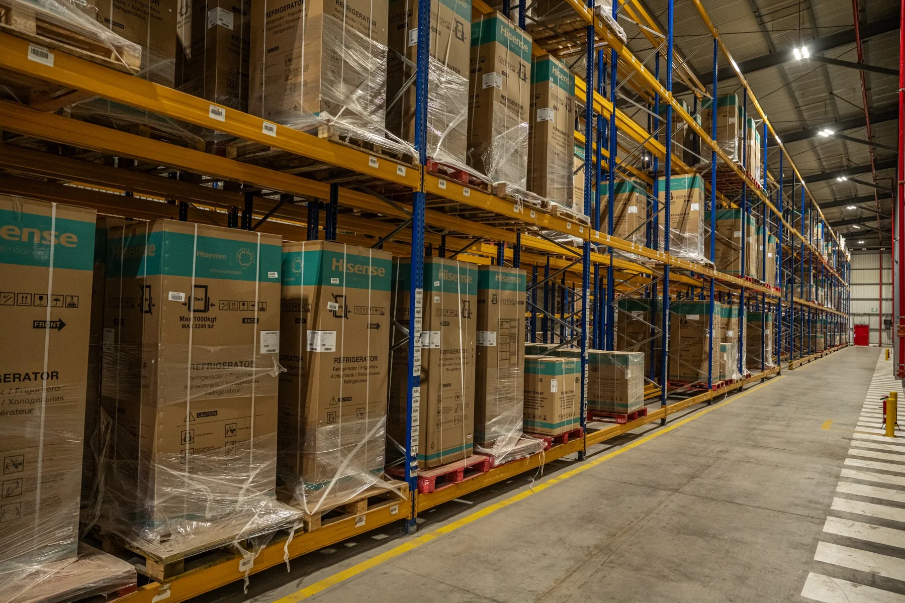 Inventario en racks industriales
